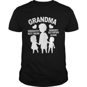 Grandma Granddaughters Best Friend Grandsons Best Partner In Crime Shirt